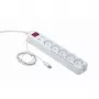 Apsauginis filtras Gembird PCW-MS-2G Baltas 5 AC lizdai 250V 1.8m