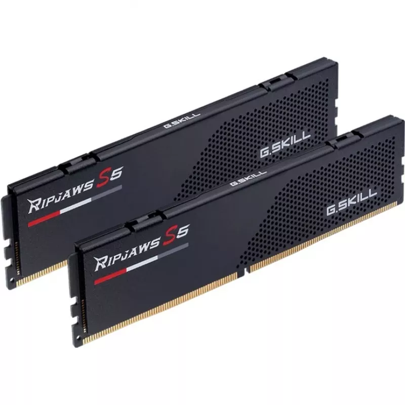 G.Skill Ripjaws S5 64 GB (2x 32 GB) DDR5-6000 MHz Dual-Kit, juoda, F5-6000J3238G32GX2-RS5K, INTEL XMP