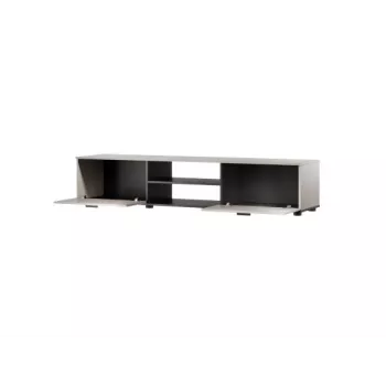 TV spintelė Cama Meble SOHO 180x43x37 cm kashmyro viršus, juodas rėmas