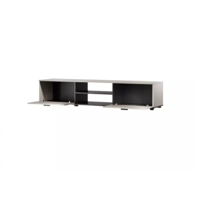 TV spintelė Cama Meble SOHO 180x43x37 cm kashmyro viršus, juodas rėmas