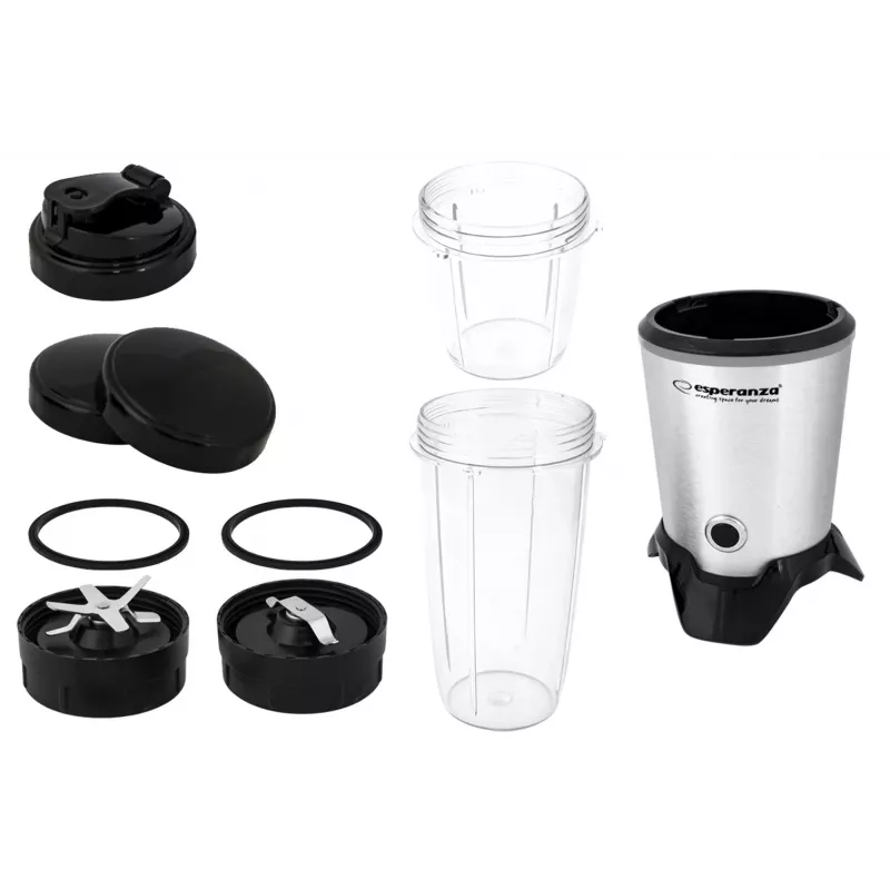 Esperanza EKM028 stalo blenderis 1000 W Juodas, Nerūdijantis plienas