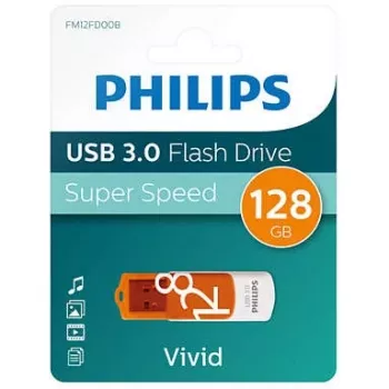 Philips FM12FD00B USB atmintinė 128 GB USB Type-A 3.2 Gen 1 (3.1 Gen 1) Oranžinė, Balta