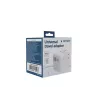Keliautojų adapteris GEMBIRD TPA-2A3C70-01-W — I tipo kištukas, 3× USB-C (70W), 2× USB-A (18W), 100–250V, baltas