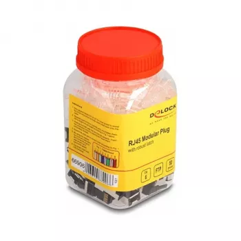 DeLOCK RJ45 modulinis kištukas Cat.6 50 vnt. rinkinys su tvirtu fiksatoriumi