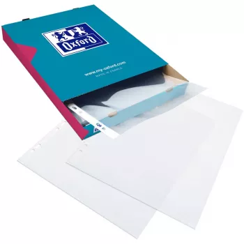 A4 dokumentų segtuvas Oxford 100206764, skaidrus, 100 vnt.