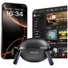 Belaidės Bluetooth ausinės Usams TWS E02 ANC+ENC juodos