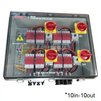 PV kombinatorinė dėžė CNC NV822553 10 įėjimų 10 išėjimų IP66