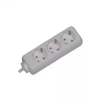 Prailginimo laidas Bachmann SELLY 1,5 m 3 AC lizdai Baltas