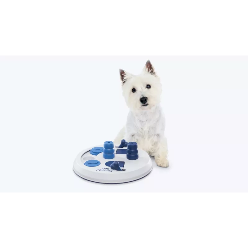 Trixie Flip Board interaktyvus šunų žaislas su skanėstais, plastikinis, 22 cm skersmens, neslystančiu pagrindu, mažoms veislėms 5–10 kg