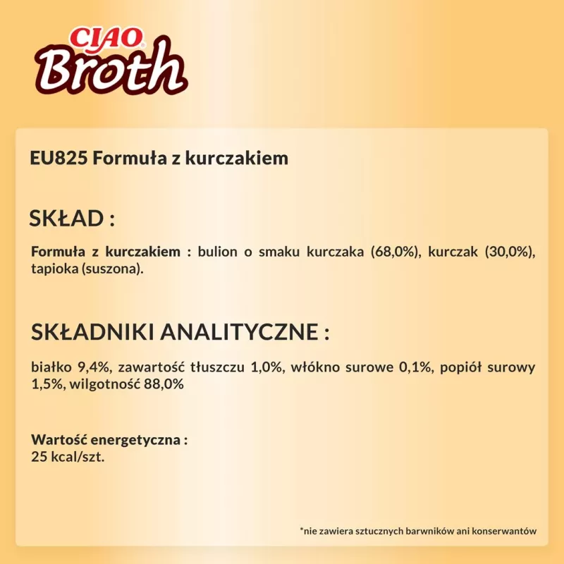 Šlapias skanėstas katėms INABA Ciao Broth Chicken 40 g maišelis