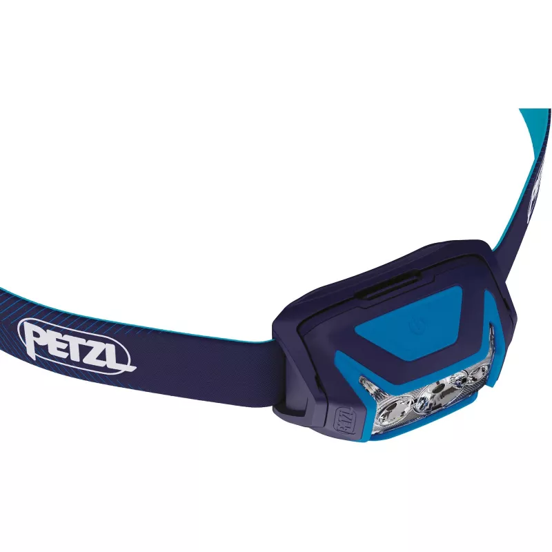Priekinė galvos lemputė Petzl Actik Core mėlyna LED 100 lm USB įkraunama