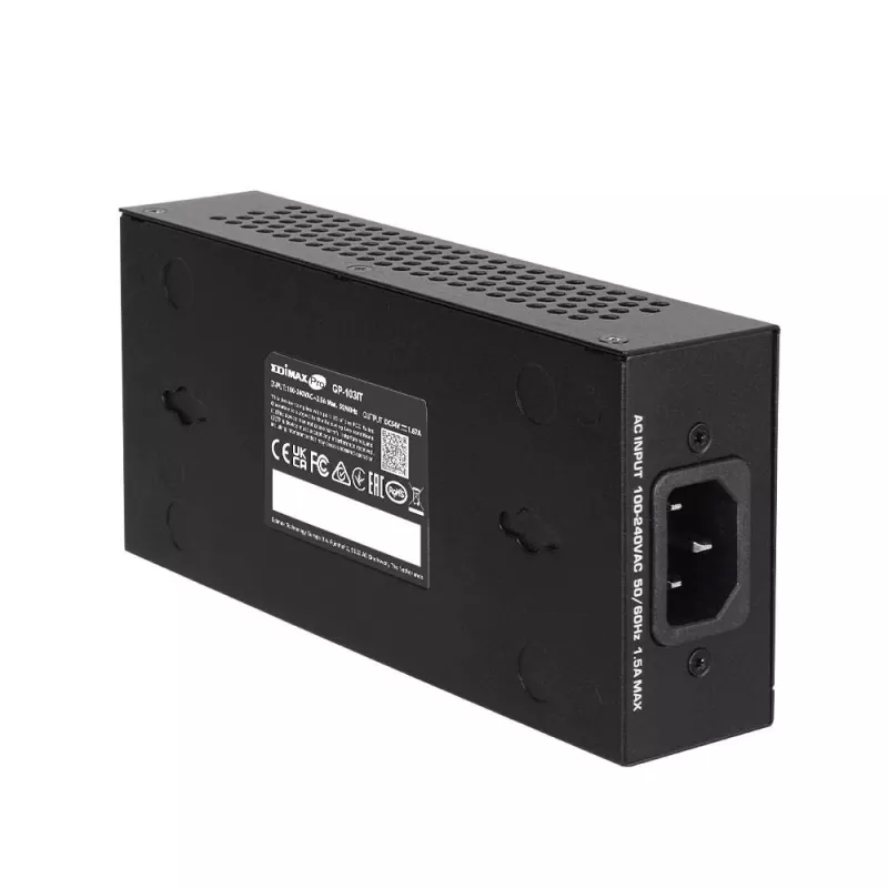 Edimax Pro GP-103IT Gigabit PoE++ adapteris (injektorius), 90 W