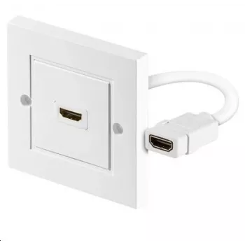 MicroConnect HDMWALL1 HDMI sieninis lizdas baltas