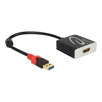 Vaizdo kabelio adapteris DeLOCK 62736 USB Type-A į HDMI 0,2 m Juodas