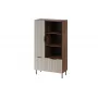 Knygų lentyna Cama Meble ALMERA Cama 4, riešutas/kreminė, 90×42×165 cm