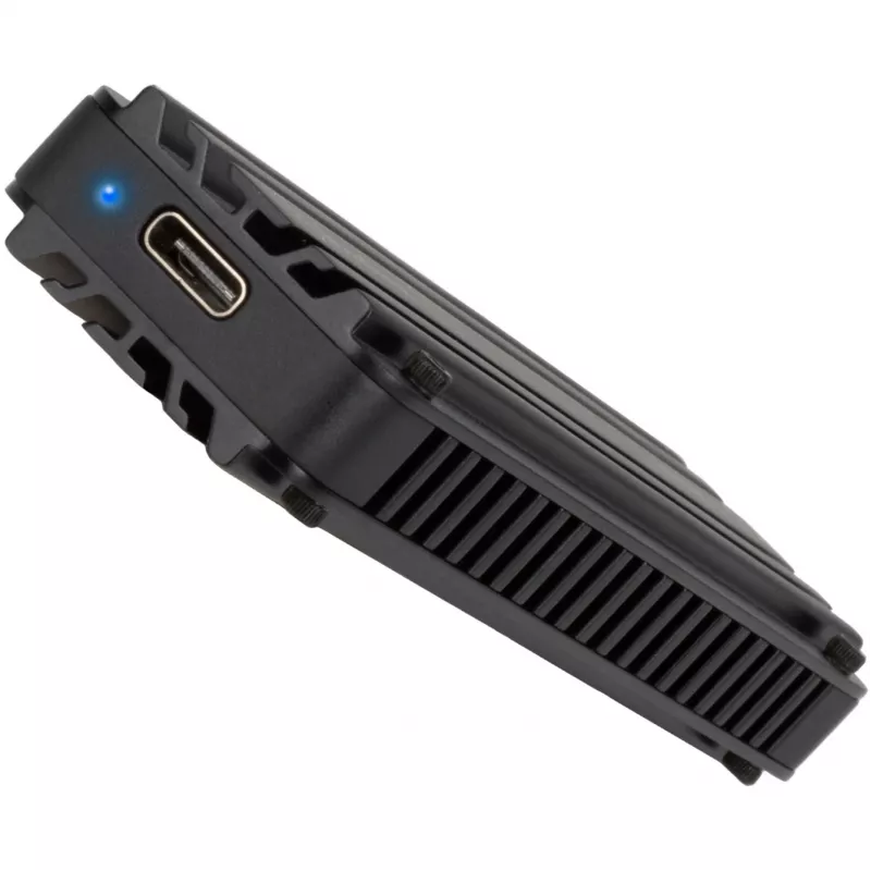 Išorinis SSD korpusas Silverstone MS12 Black M.2 NVMe USB 3.2 Gen2x2