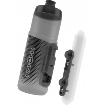FIDLOCK TWIST Dviračio butelis 600 ml polipropilenas juoda pilka