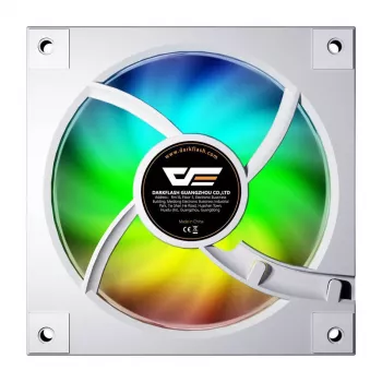 Kompiuterio ventiliatorius Darkflash DM20 baltas 120mm 3-pin korpuso ir procesoriaus aušinimui
