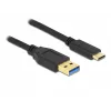 Delock SuperSpeed USB 3.2 Gen 1 USB-A–USB-C kabelis, 2 m, juodos spalvos
