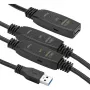 Aktyvus USB 3.0 ilginimo kabelis AF – AM, 20 m