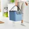 Plastikinė laikymo dėžė Rotho Albula 40 L stačiakampė, mėlyna, 40 L talpa, su pakabinimo anga, 400×358×340 mm