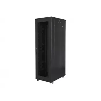 Laisvai pastatomas serverio stovas LANBERG FF01-8042-23B 42U 19 col. 800×1000 mm Juodas, talpa 121 kg