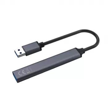 USB šakotuvas SAVIO AK-70, 7 prievadų USB 3.0, 4 naudojami prievadai, USB Type-A šeimininko jungtis, 5 Gbit/s perdavimo greitis, garantija 2 metai
