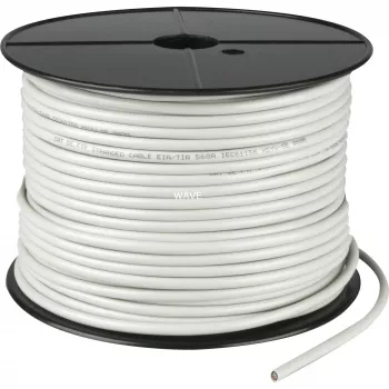 Wentronic Goobay CAT 5e tinklo kabelis, F/UTP, pilkas, 100 m - CCA vario mišinys, AWG 26/7 (vytas), PVC (68706)