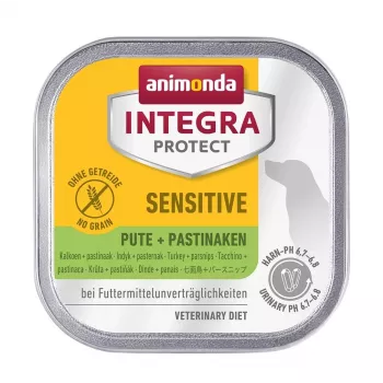 Šlapias šunų ėdalas animonda Integra Protect Turkey & Parsnips 150 g – suaugusiems, monoproteinas, be grūdų ir sojos