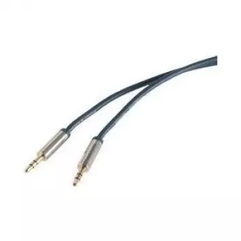 Audio kabelis 3,5 mm ShiverPeaks SP30815-SLIM 5 m mėlynas chromas