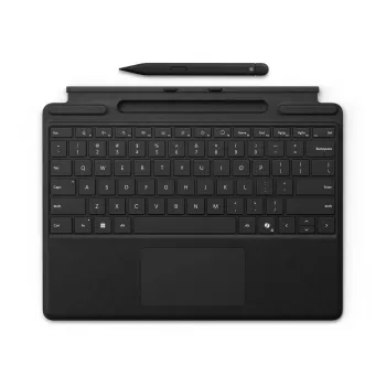 Klaviatūros ir rašiklio rinkinys Microsoft Surface Pro — QWERTY išdėstymas, Microsoft Cover Port, juoda, suderinamas su Surface Pro 11/10/9/8