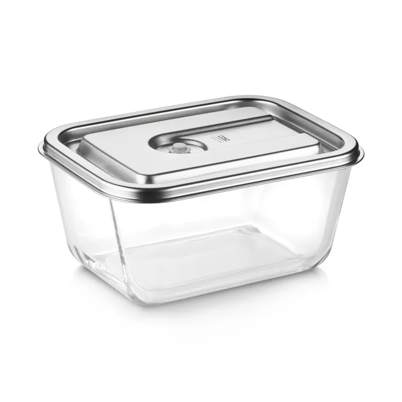 Caso Glass Vakuuminis Indas su Plastikiniu Dangteliu | VacuBoxx Stainless Steel XL | Skaidrus