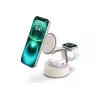 Belaidis USB įkroviklis Belkin Qi2 WIZ040KQSD — 25 W, USB maitinimas, 1,5 m laidas, baltas, išmaniesiems telefonams, išmaniesiems laikrodžiams, ausinėms, sporto apyrankėms