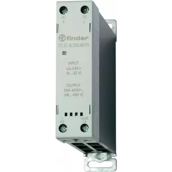 Finder elektroninė relė (SSR), serija 77 77.31.8.230.8070, 1 normaliai atviras kontaktas, 30 A