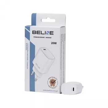 Kroviklis Beline Beli2161 20W PD 3.0 baltas USB-C greito įkrovimo adapteris