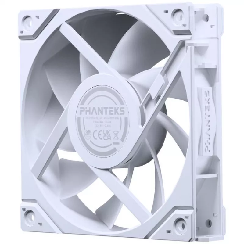 PHANTEKS M25G2-120 D-RGB White 120 mm korpuso ventiliatorius su adresuojamu RGB apšvietimu