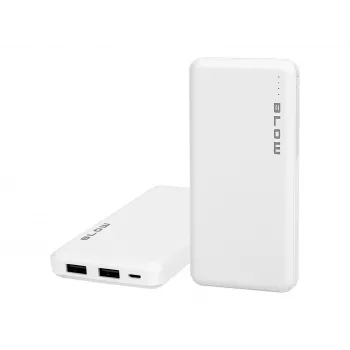 Nešiojamas įkroviklis BLOW PB10A 10000mAh (37Wh), 2x USB-A išėjimai, 22.5W bendra galia, Micro-USB įėjimas, polimerinė baterija