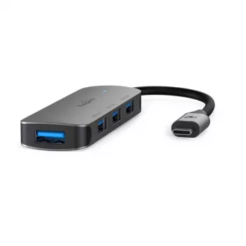 Nedis USB-Hub 1x USB-C™ – 4x USB-A, 4 prievadai, USB 3.2 Gen1, maitinamas per USB, 5 Gbps (CCGB64220GY01)