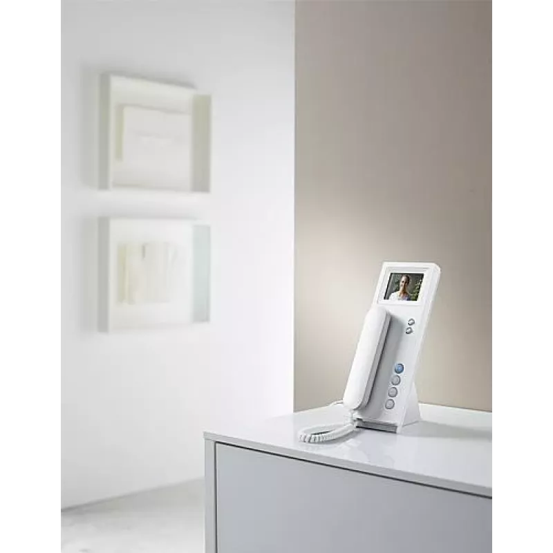 Siedle BTSV 850-03 W. Produkttyp: Telefon, Produktfarbe: Weiß, Markenkompatibilität: Siedle. Breite: 106 mm, Tiefe: 46 mm, Höhe: 278 mm (200040578-00)