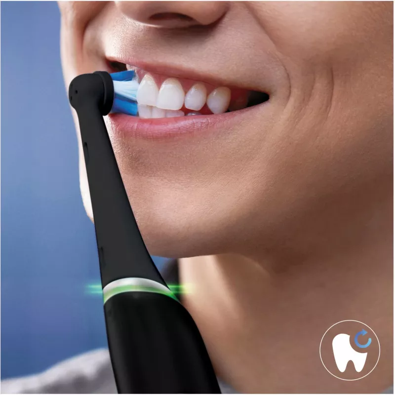 Pakeičiamos dantų šepetėlio galvutės Oral-B IOUR8BK 8 vnt., juodos