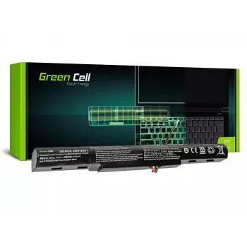 Baterija Green Cell AC51, skirta Acer Aspire E15/E17 – Li-Ion 14,8 V 2200 mAh, 4 elementai, juoda