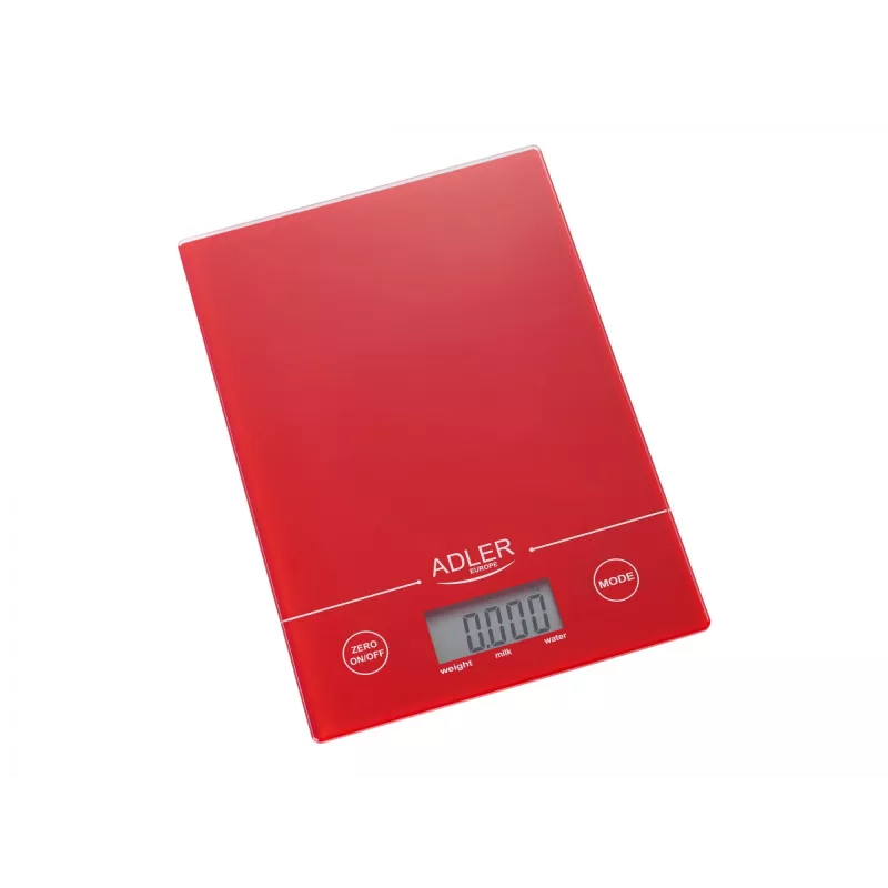 Adler AD 3138 Raudona – elektroninės virtuvinės svarstyklės