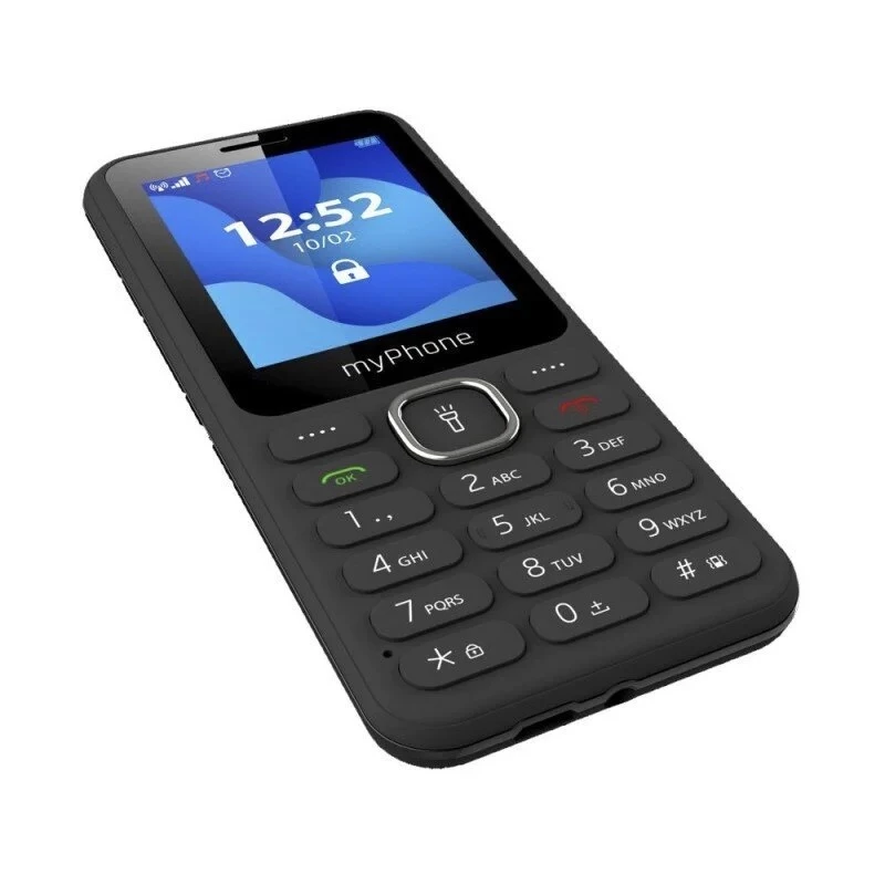 Mobilusis telefonas MYPHONE myPhone 6320, 2.4 colio ekranas, Dual SIM, 1000 mAh, Bluetooth, FM radijas, Juoda