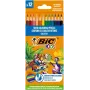 BIC spalvoti pieštukai Kids Smooth 12 spalvų rinkinys