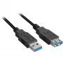USB laidas Sharkoon 3m 2xUSB 3.0-A