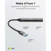 Goobay USB Hub 74456 USB-A 4 prievadai 5000 Mbit/s Šviesiai pilka