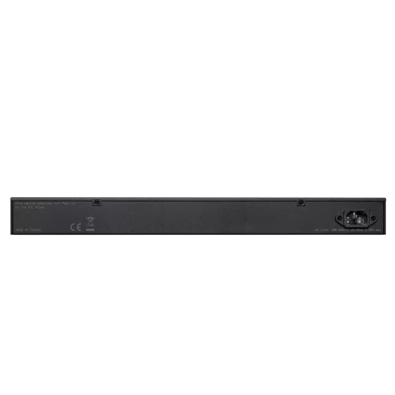 Valdomas L2 Gigabit Ethernet komutatorius Lancom Systems GS-2426 — 24× Gigabit RJ-45, 1U stovas, MAC 8000, AC maitinimas