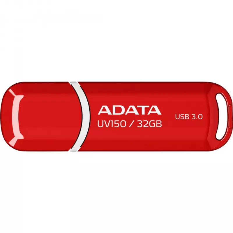 USB atmintukas ADATA DashDrive UV150 32GB, USB Type-A 3.2 Gen 1, raudonas, su dangteliu
