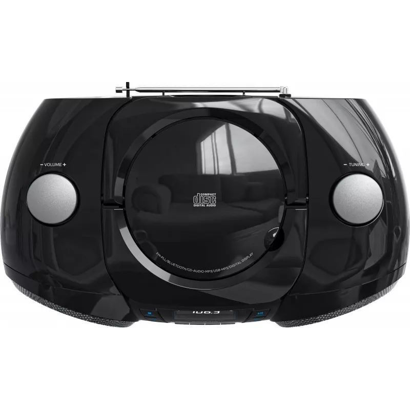 Nešiojama Bluetooth kolonėlė SENCOR SPT4710B — 20 W, Bluetooth 5.3, CD/USB/FM, maitinimas iš tinklo arba baterijų