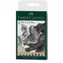Faber-Castell Pitt Artist Pen 167158, juodas, 8 vnt.